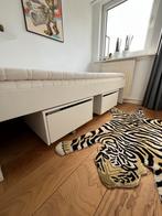 IKEA Bed 90x200 met matras en topper plus opbergbakken., Huis en Inrichting, Slaapkamer | Bedden, 90 cm, Eenpersoons, Wit, Ophalen of Verzenden