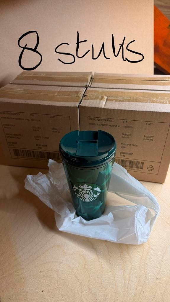 8 x Starbucks Mottled, Huis en Inrichting, Keuken | Keukenbenodigdheden, Nieuw, Ophalen of Verzenden