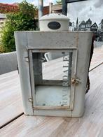 Windlicht Riverdale wit metaal groot, Gebruikt, 25 tot 50 cm, Wit, Ophalen of Verzenden