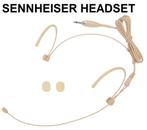 Nieuwe cremekleurige headset voor Sennheiser draadloze micro, Ophalen of Verzenden, Nieuw, Zangmicrofoon, Draadloos