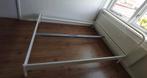 Ikea (Nesttun) Metalen witte bed frame 140x200, 140 cm, Wit, Zo goed als nieuw, Hout
