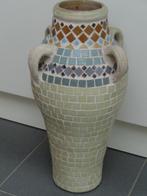 Grote Kruik met Mozaiek Afwerking, Ophalen of Verzenden, Zo goed als nieuw, 50 tot 75 cm, Overige kleuren