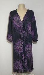 Gedessineerde jurk van Purple Label by Studio Anneloes, Verzenden, Zo goed als nieuw, Maat 46/48 (XL) of groter, Paars