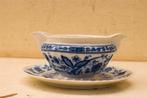 Royal Tettau porseleinen jus/saus schaaltje met vast schotel, Gebruikt, Ophalen of Verzenden, Bord(en), Wedgwood