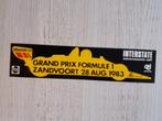 sticker GRAND PRIX FORMULE 1 Zandvoort 28 AUG 1983, Ophalen of Verzenden, Zo goed als nieuw, Overige typen