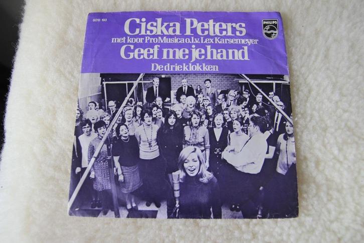 ciska peters. Geef me je hand, Cd's en Dvd's, Vinyl Singles, Gebruikt, Single, Nederlandstalig, Ophalen of Verzenden