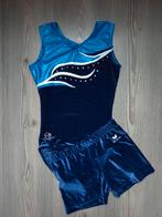 Turnsetje (pakje + broekje) maat 164, Blauw, Ophalen of Verzenden, Zo goed als nieuw, Turnpak(je)