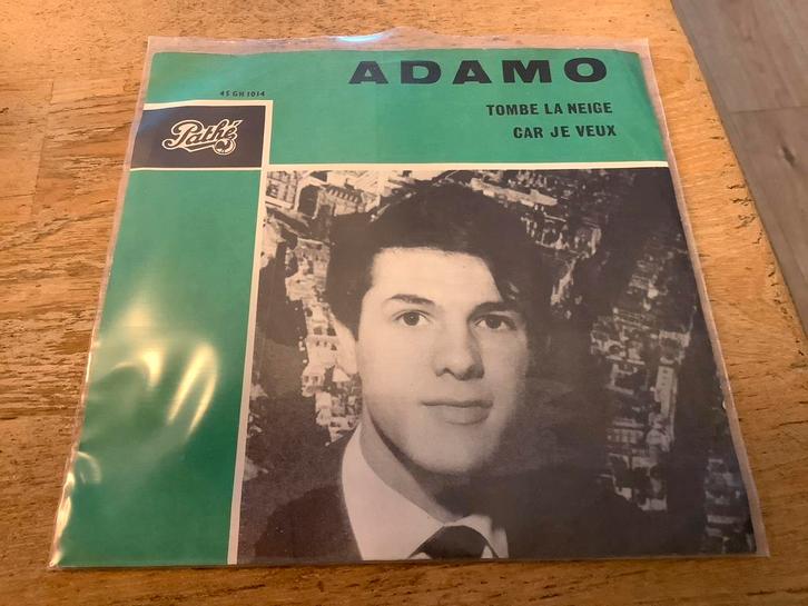 Adamo - Tombe La Neige Single, Cd's en Dvd's, Vinyl Singles, Gebruikt, Single, Pop, 7 inch, Ophalen of Verzenden