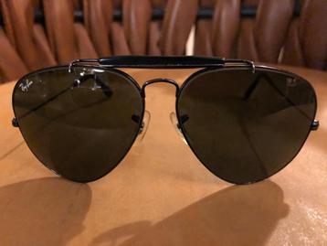 Vintage Ray-Ban Black Outdoorsman Aviator 62mm zonnebril OB1 beschikbaar voor biedingen