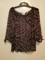 Doorschijnende tuniek 44/46, Verzenden, Zo goed als nieuw, Zwart