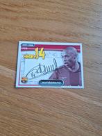 Thierry Henry Barcelona panini sticker 2007/08  handtekening, Ophalen of Verzenden, Zo goed als nieuw, Buitenlandse clubs, Poster, Plaatje of Sticker