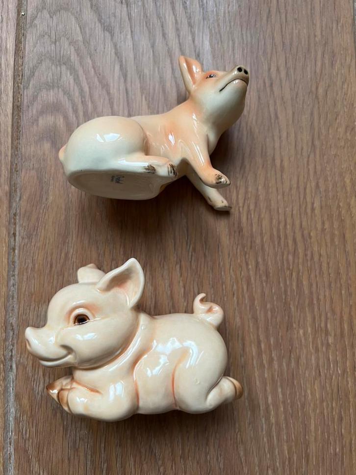 Goebel - vintage setje varkentjes 1975, Verzamelen, Beelden en Beeldjes, Zo goed als nieuw, Dier, Ophalen of Verzenden