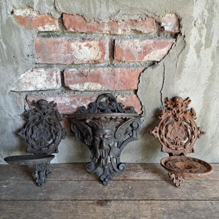 1x Gietijzeren console muurkandelaar wandkandelaar *Etage3*, Huis en Inrichting, Woonaccessoires | Overige, Gebruikt, Ophalen of Verzenden