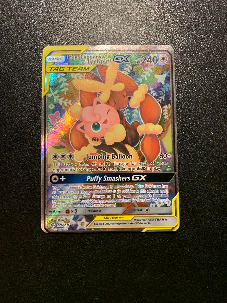 Mega lopunny&jigglypuff GX, Verzenden, Zo goed als nieuw