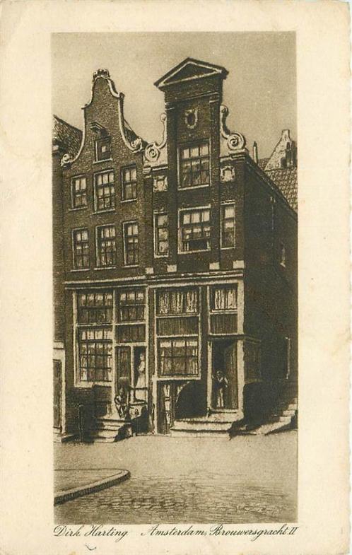(304-226-023) Amsterdam Brouwersgracht II Dirk Harting, Verzamelen, Ansichtkaarten | Nederland, Noord-Holland, Verzenden