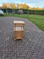 Antiek Grenen Nacht Telefoon Kastje, Ophalen