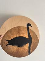 Muurcirkel zwaan €7,50, Huis en Inrichting, Woonaccessoires | Wanddecoraties, Ophalen, Zo goed als nieuw