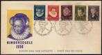 Nederland FDC E28 Zonder Adres, Kinderpostzegels 1956, Ophalen of Verzenden, Onbeschreven, Nederland