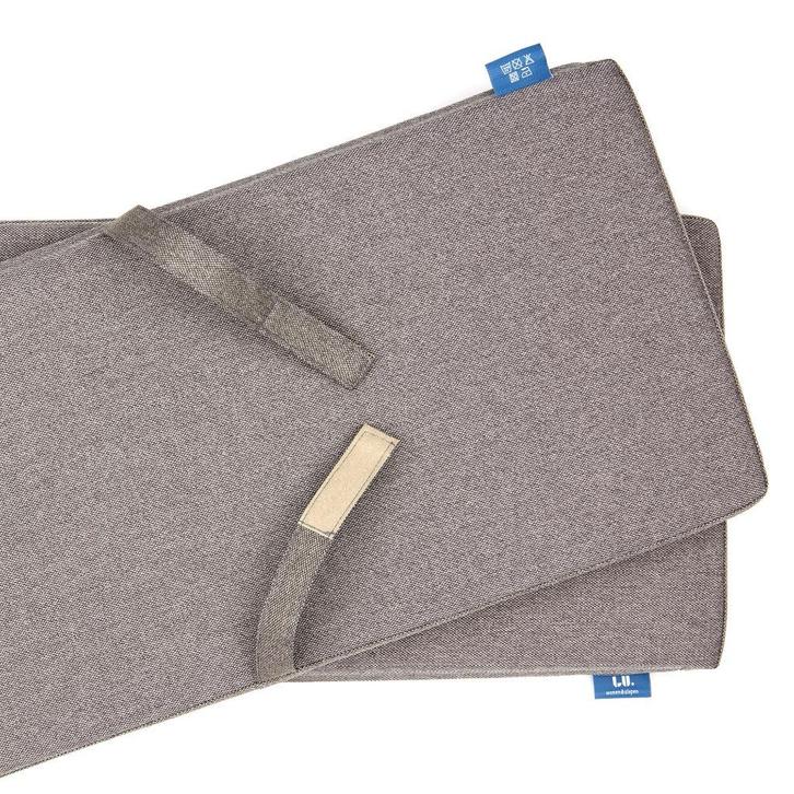 Picknicktafel Picknickbank kussens–180 x 30 cm – 4 cm Taupe, Tuin en Terras, Picknicktafels, Nieuw, Rechthoekig, Overige materialen