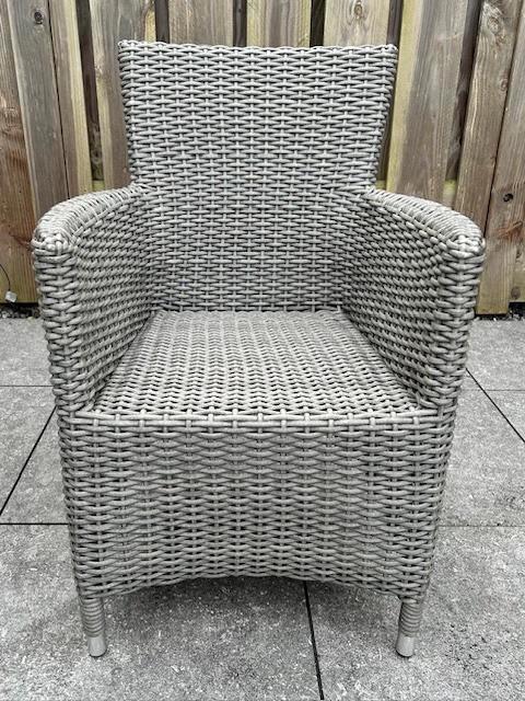 Tuinstoelen (4) merk R&S Design, Tuin en Terras, Tuinstoelen, Gebruikt, Wicker, Ophalen