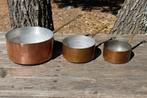 Brocante - Diverse koperen steelpannen!, Huis en Inrichting, Keuken | Potten en Pannen, Ophalen of Verzenden, Gebruikt, Kookpan of Snelkookpan