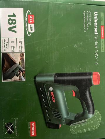 Bosch Universal Tacker 18V-14 (Zonder Accu) beschikbaar voor biedingen