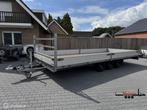 Henra plateauwagen XXL aanhanger 633x248 3 asser 3500KG, Auto diversen, Aanhangers en Bagagewagens, Gebruikt