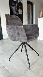 4 Mobitec Moods stoelen - Grijs velours, spinpoot, Ophalen, Zo goed als nieuw, Vier, Metaal