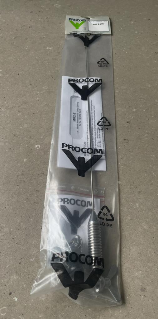 Procom MH2-ZR voertuigantenne, 2m band, 144-175Mhz 0db, Telecommunicatie, Antennes en Masten, Nieuw, Antenne, Ophalen of Verzenden