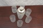 Coctail shaker met glazen, Antiek en Kunst, Ophalen of Verzenden