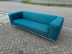 Uitverkoop!  Gelderland 3-zitsbank petrolblauw met 60% korti, Ophalen of Verzenden, Zo goed als nieuw, 75 tot 100 cm, Vierpersoons of meer