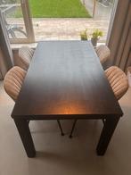 Eettafel zwart 160x90x78 voor 4-6 pers., Ophalen, Gebruikt, 50 tot 100 cm, 150 tot 200 cm
