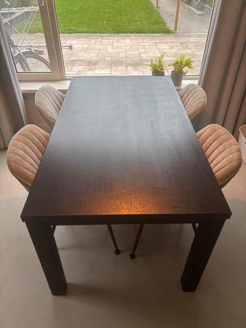 Eettafel zwart 160x90x78 voor 4-6 pers. beschikbaar voor biedingen