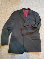 Heren krijtstreep kostuum donkerblauw met 54, Ophalen, Zo goed als nieuw, Zwart