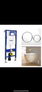 2 luxe wc set met Geberit Up320 toebehoren nieuw, Doe-het-zelf en Verbouw, Sanitair, Nieuw, Toilet, Ophalen of Verzenden