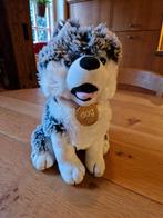 PLUCHE HUSKI HOND, Ophalen of Verzenden, Hond