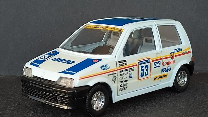 Fiat Cinquecento Sporting Abarth 1:24 Bburago Burago Pol, Hobby en Vrije tijd, Modelauto's | 1:24, Zo goed als nieuw, Bburago
