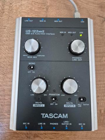 Prachtige Tascam US-122MKii audio en midi interface beschikbaar voor biedingen