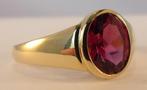 Gouden Harry Ivens designer ring met Rhodoliet, Sieraden, Tassen en Uiterlijk, Ringen, 18 tot 19, Verzenden, Nieuw, Dame of Heer