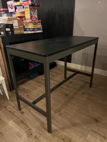 Bartafel zwart met antraciet onderstel (demonteerbaar) beschikbaar voor biedingen