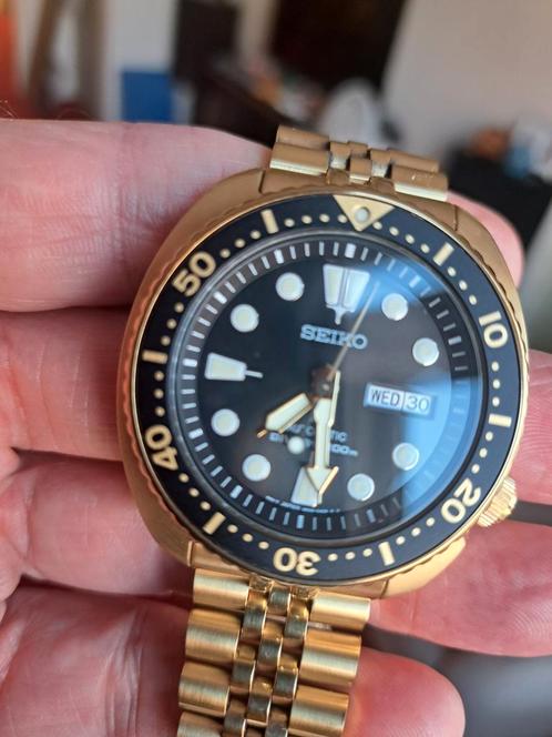 Seiko Prospex divers (turtle), Sieraden, Tassen en Uiterlijk, Horloges | Heren, Zo goed als nieuw, Seiko, Staal, Staal, Ophalen of Verzenden