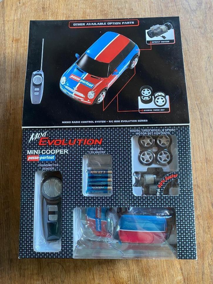 Nikko Mini Cooper Evolution 1:24 Vintage zo goed als nieuw, Verzamelen, Overige Verzamelen, Zo goed als nieuw, Verzenden