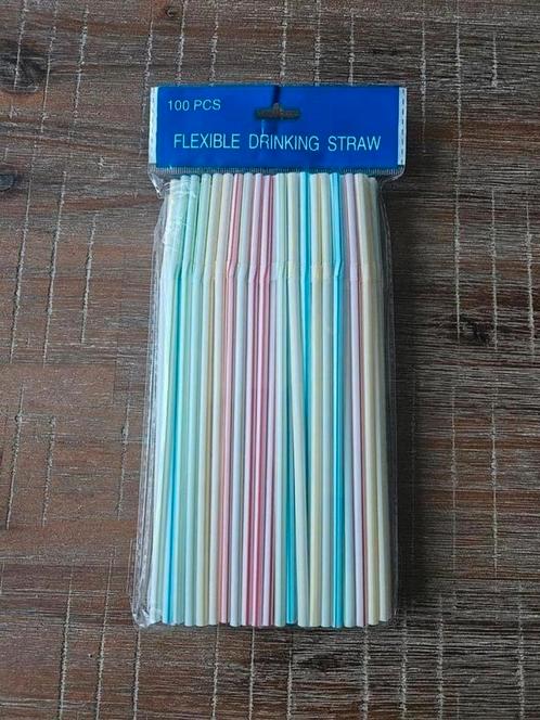 Plastic Rietjes, Hobby en Vrije tijd, Feestartikelen, Nieuw, Feestartikel, Verjaardag, Ophalen of Verzenden