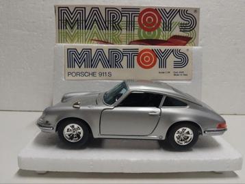 Porsche 911 S coupe silver oudje Martoys 1:24 KRD beschikbaar voor biedingen