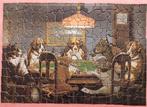 Antieke puzzel 7 kaartende hondjes Coolidge  WOII Amsterdam, Ophalen of Verzenden