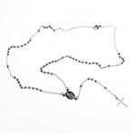 Rozenkrans Ketting Unisex Stalen Zilverkleur Kralen Ketting, Sieraden, Tassen en Uiterlijk, Kettingen, Birgitta-Gracht 33, 6465 EL Kerkrade, Nederland