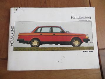 Instructieboek Volvo 240 sedan, Volvo 240 Estate 1990 beschikbaar voor biedingen