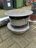 Rvs kachel pijp +toebehoren, Ophalen, Zo goed als nieuw, Inbouwhaard, Houthaard