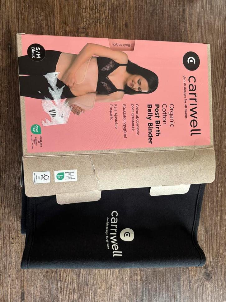 Nieuwe Cariwell Postpartum Buikband Zwart mt S/M- In Doos!, Kinderen en Baby's, Babydragers en Draagdoeken, Nieuw, Overige typen