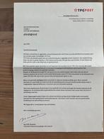 Het begin van Koninklijke TPG Post met unieke Postzegel, Verzamelen, Ophalen of Verzenden, Zo goed als nieuw, Overige typen